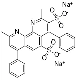2,9-dimetyyli-4,7-difenyyli-1,10-fenantroliinidisulfonihapon dinatriumsuola CAS:52698-84-7